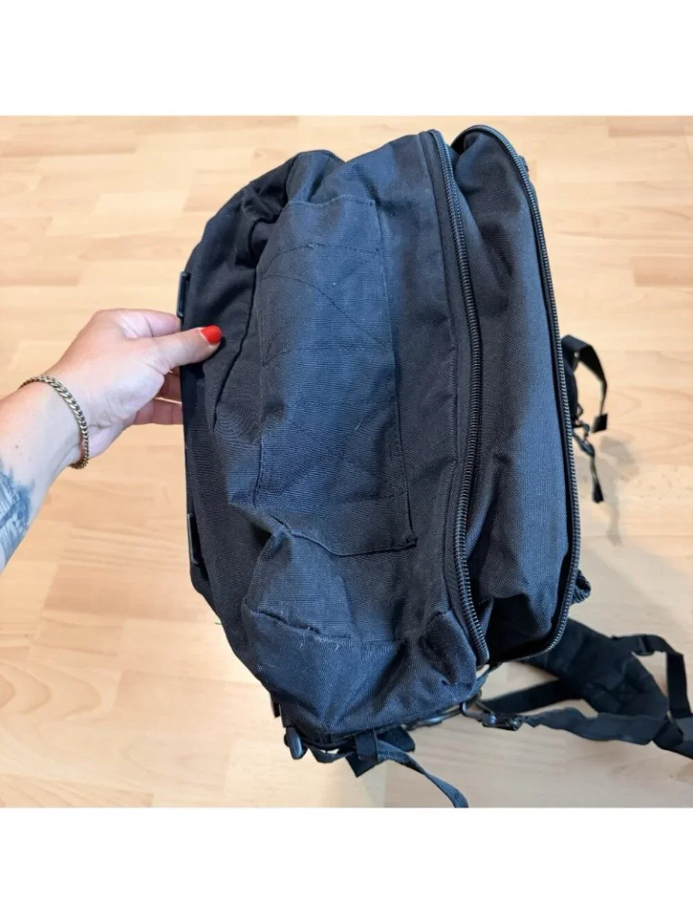 Piper Gear Large Bugout Bag Expanding Backpack  Black